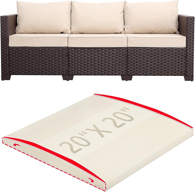 HAVARGO Couch Cushion Support for Outdoor Sagging Seat 20x20x2 Inches Couch Supports for Sagging Cushions, Quick-Drying and High Density Foam Sofa Cushion Support with Anti Slip Mesh Fabric Set of 1 - Image 1
